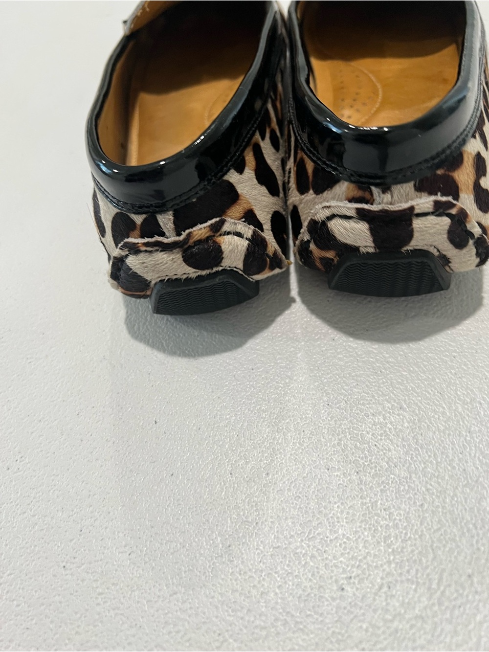 Bass Leopard Print Penny Loafers with Black Trim 8.5 - Picture 5 of 7